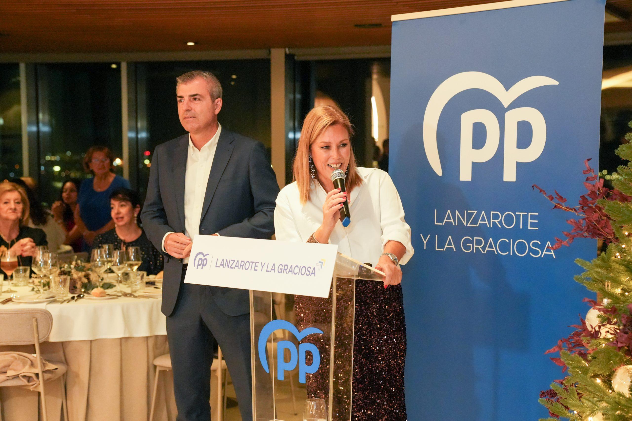 Astrid Pérez defiende el trabajo del Partido Popular en la isla: “Las cosas importantes que se hacen en Lanzarote tienen nombre y sello PP”