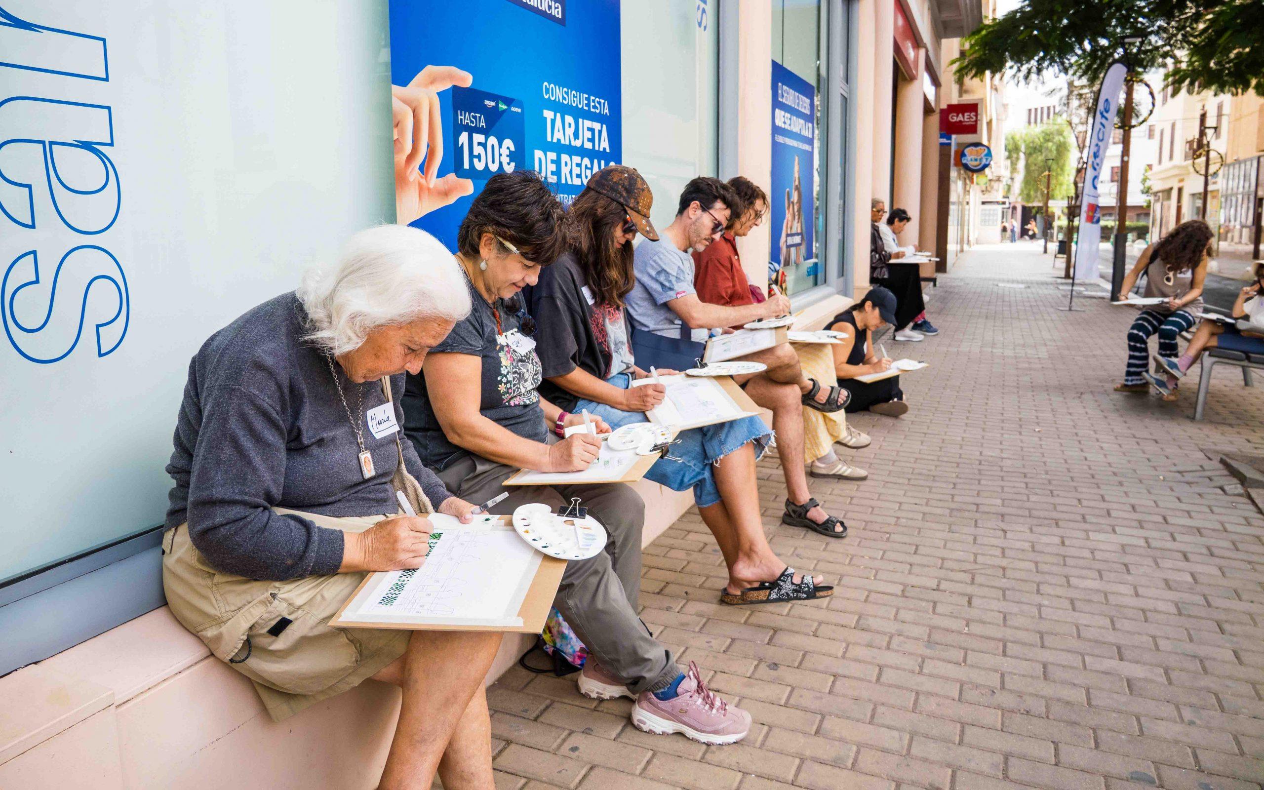 Cultura Arrecife cierra este domingo el taller pictórico del ciclo ‘Encuentros de Arquitectura y Arte’.