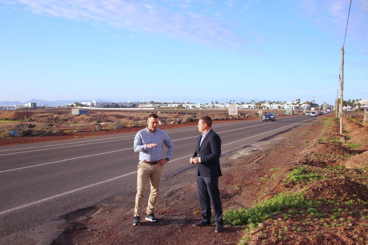Yaiza confirmó una inversión de 1,3 millones para acondicionar la entrada a Playa Blanca por Femés
